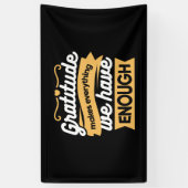 Inspirerend dankbaarheid typografie citaten spandoek (Verticaal)