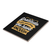 Inspirerend dankbaarheid typografie citaten tegeltje (Zijkant)