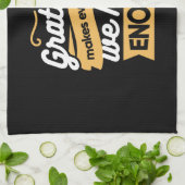 Inspirerend dankbaarheid typografie citaten theedoek (Gevouwen)