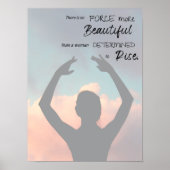 Inspirerend danscitaat 1 poster (Voorkant)