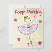 Inspirerend danseres ballet Kaart personaliseer de (Voorkant)