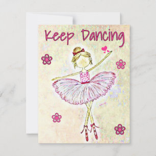 Inspirerend danseres ballet Kaart personaliseer de
