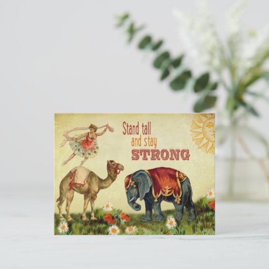  Inspirerend danseres Briefkaart (Staand voorkant)