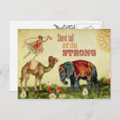  Inspirerend danseres Briefkaart (Voorkant / Achterkant)