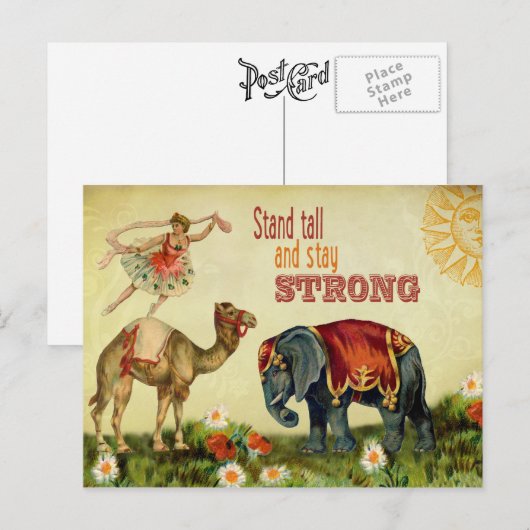  Inspirerend danseres Briefkaart (Voorkant / Achterkant)