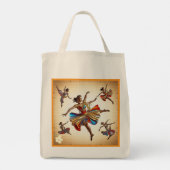 "Inspirerend dansritmes" Tote Bag (Achterkant)