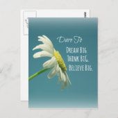 Inspirerend dare to Dream Big Quote Briefkaart (Voorkant / Achterkant)