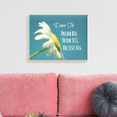 Inspirerend dare to Dream Big Quote Canvas Afdruk (Insitu (Woonkamer))
