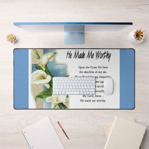 Inspirerend dat hij me waardig maakte bureaumat