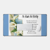 Inspirerend dat hij me waardig maakte bureaumat (Keyboard & Muis)