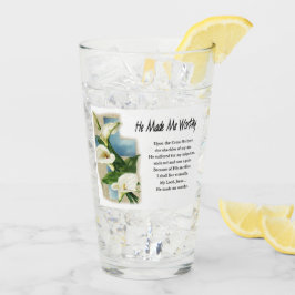 Inspirerend dat hij me waardig maakte glas
