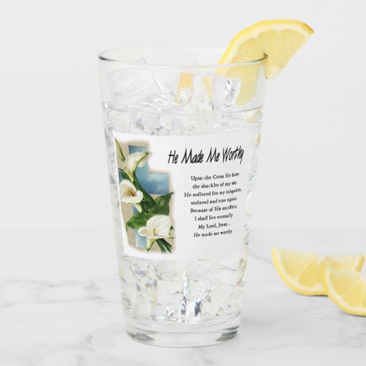 Inspirerend dat hij me waardig maakte glas (Achterkant ijs)