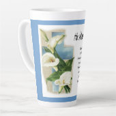 Inspirerend dat hij me waardig maakte latte mok (Linkerhoek)