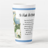 Inspirerend dat hij me waardig maakte latte mok (Voorkant)