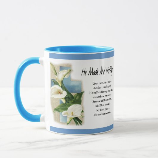 Inspirerend dat hij me waardig maakte mok (Links)