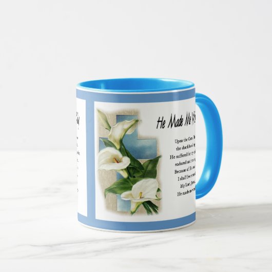 Inspirerend dat hij me waardig maakte mok (Voorkant rechts)