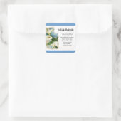 Inspirerend dat hij me waardig maakte vierkante sticker (Tas)