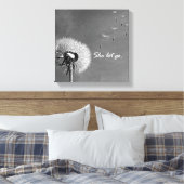 Inspirerend dat ze een prijsopgave met Dandelion l Canvas Afdruk (Insitu (Slaapkamer))