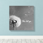 Inspirerend dat ze een prijsopgave met Dandelion l Canvas Afdruk (Insitu (Houten vloer))