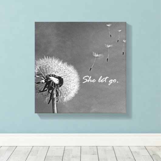 Inspirerend dat ze een prijsopgave met Dandelion l Canvas Afdruk (Insitu (Houten vloer))