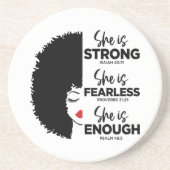 Inspirerend dat ze een zandsteen Onderzetter is (Voorkant)