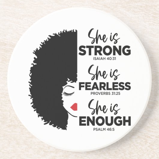 Inspirerend dat ze een zandsteen Onderzetter is (Voorkant)