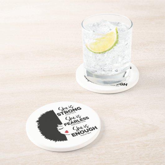 Inspirerend dat ze een zandsteen Onderzetter is (Zijkant)