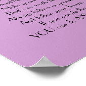 Inspirerend Daughter-gedicht van ouders Poster (Hoek)