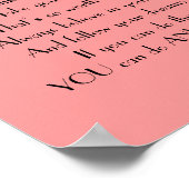 Inspirerend Daughter-gedicht van ouders Poster (Hoek)