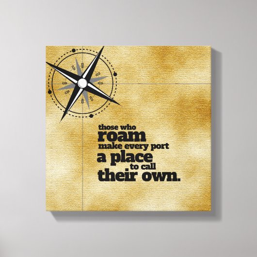 Inspirerend degenen die roamen ... canvas afdruk (Voorkant)
