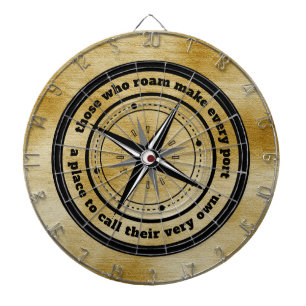 Inspirerend degenen die roamen ... dartbord