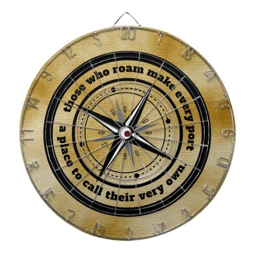 Inspirerend degenen die roamen ... dartbord (Voorkant)