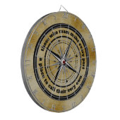 Inspirerend degenen die roamen ... dartbord (Voorkant Links)