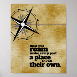 Inspirerend degenen die roamen ... poster