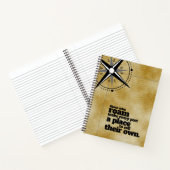 Inspirerend degenen die roamen ... Reis Notitieboek (Binnen)