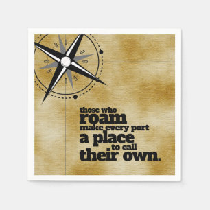 Inspirerend degenen die roamen ... servet