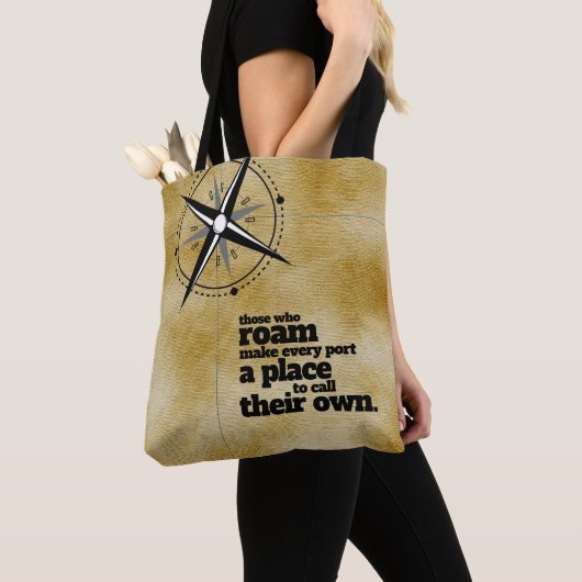 Inspirerend degenen die roamen ... tote bag (Dichtbij)