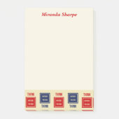 Inspirerend denken buiten de doos post-it® notes (Voorkant)