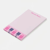 Inspirerend denken buiten de doos roze post-it® notes (Schuin)