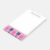 Inspirerend denken buiten de doos roze post-it® notes (Schuin)