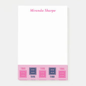 Inspirerend denken buiten de doos roze post-it® notes (Voorkant)