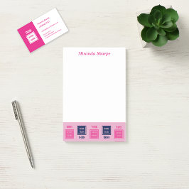 Inspirerend denken buiten de doos roze post-it® notes