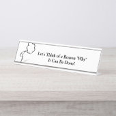 Inspirerend Desk NamePlate Bureau Naambordje (Voorkant)