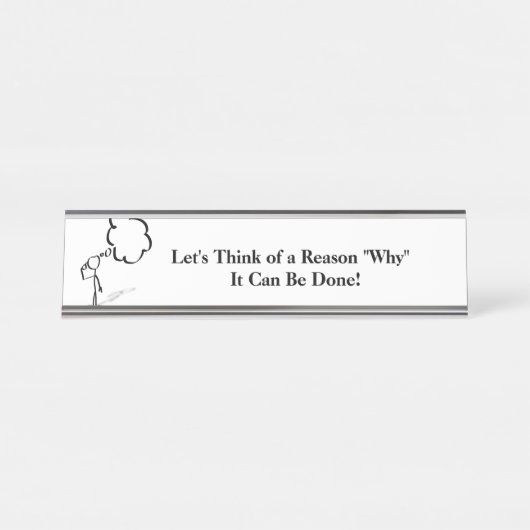 Inspirerend Desk NamePlate Bureau Naambordje (Voorkant)