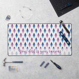 Inspirerend diamantpatroon bureaumat