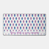 Inspirerend diamantpatroon bureaumat (Voorkant)