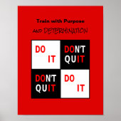 Inspirerend doe het motivatie citaat poster (Voorkant)