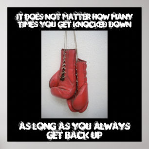 Inspirerend doek poster