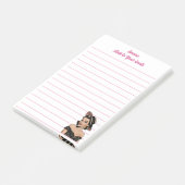 Inspirerend doelen, minimalistisch, eenvoudig gepe post-it® notes (Schuin)