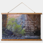 Inspirerend doelstellingen hangend wandkleed (Voorkant)